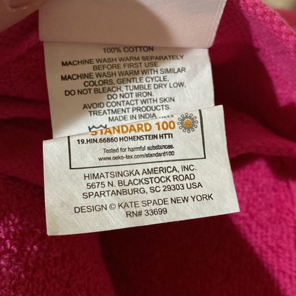 🎉HP🎉 NWT Kate Spade ♠️ bath towels set of 2 - Picture 3 of 4